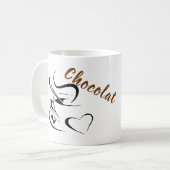 Schokoladenkeramischer Mug Kaffeetasse (Vorderseite Links)