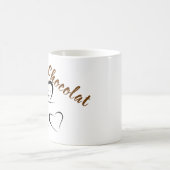 Schokoladenkeramischer Mug Kaffeetasse (Mittel)