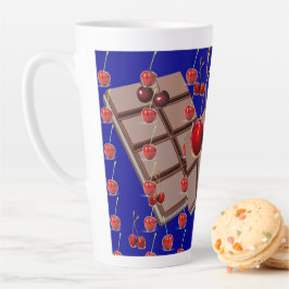 Schokoladenkirschen Milchtasse