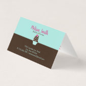 Schokoladenkirschkuchen-Loyalitäts-Visitenkarte Visitenkarten (Rückseite)