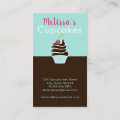 Schokoladenkirschkuchen-Visitenkarte Visitenkarte (Rückseite)