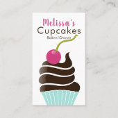 Schokoladenkirschkuchen-Visitenkarte Visitenkarte (Vorderseite)
