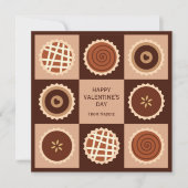 Schokoladenklassenzimmer Valentine Feiertagskarte (Vorderseite)