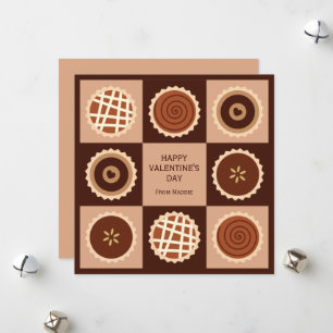 Schokoladenklassenzimmer Valentine Feiertagskarte