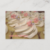 Schokoladenkleine kuchen visitenkarte (Rückseite)