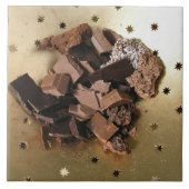 Schokoladenklumpen Fliese (Vorderseite)