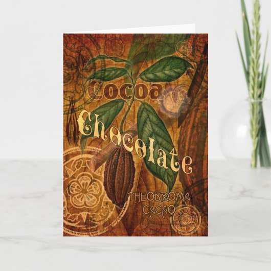 Schokoladenkollage Karte (Vorderseite)