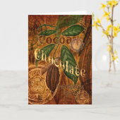 Schokoladenkollage Karte (Gelbe Blume)