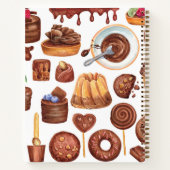 Schokoladenkonfektionen - individualisierbares Rez Notizblock (Rückseite)