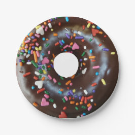 Schokoladenkrapfen Pappteller