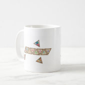 Schokoladenkuchen-Abzeichen Kaffeetasse (Vorderseite Links)