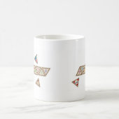 Schokoladenkuchen-Abzeichen Kaffeetasse (Mittel)