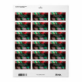 Schokoladenkuchen Adressaufkleber (Vorne)