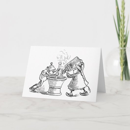 Schokoladenkuchen-Apotheker Karte (Vorderseite)