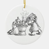 Schokoladenkuchen-Apotheker Keramik Ornament (Vorne)