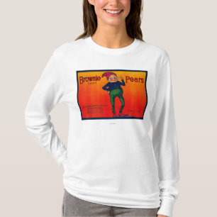 Schokoladenkuchen-Birnen-Kisten-Aufkleber T-Shirt