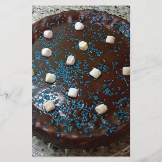 Schokoladenkuchen Briefpapier (Vorderseite)