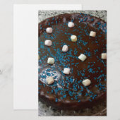 Schokoladenkuchen Briefpapier (Vorne/Hinten)
