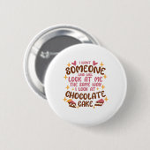 Schokoladenkuchen Button (Vorne & Hinten)