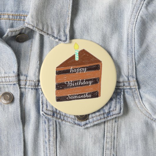 Schokoladenkuchen Button (Beispiel)