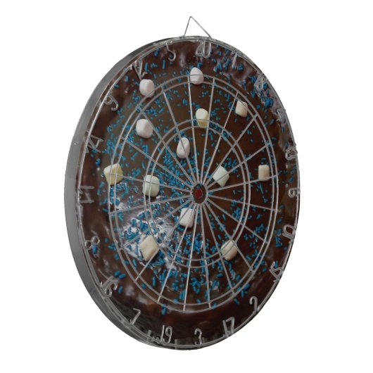 Schokoladenkuchen Dartscheibe (Vorderseite Links)