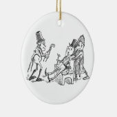 Schokoladenkuchen, die Zähne ziehen Keramikornament (Rechts)