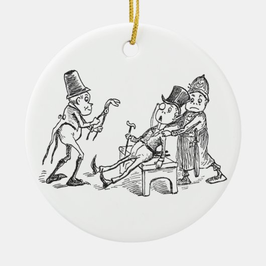 Schokoladenkuchen, die Zähne ziehen Keramikornament (Vorne)