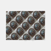 Schokoladenkuchen Fleecedecke (Vorderseite (Horizontal))