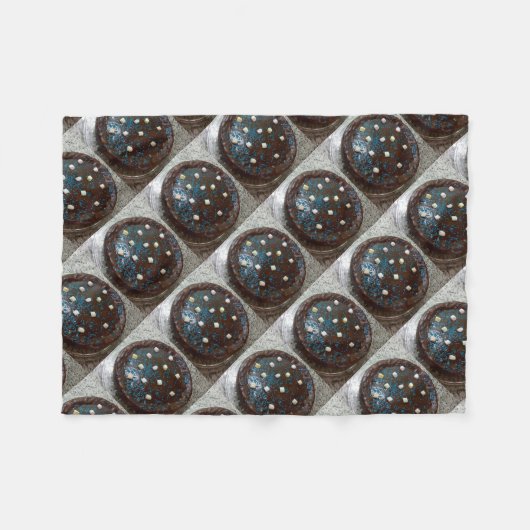 Schokoladenkuchen Fleecedecke (Vorderseite (Horizontal))