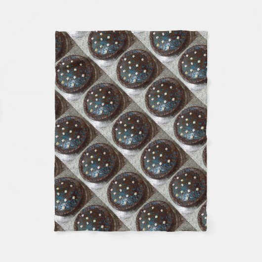 Schokoladenkuchen Fleecedecke (Vorderseite)
