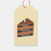 Schokoladenkuchen Geschenkanhänger (Rückseite)