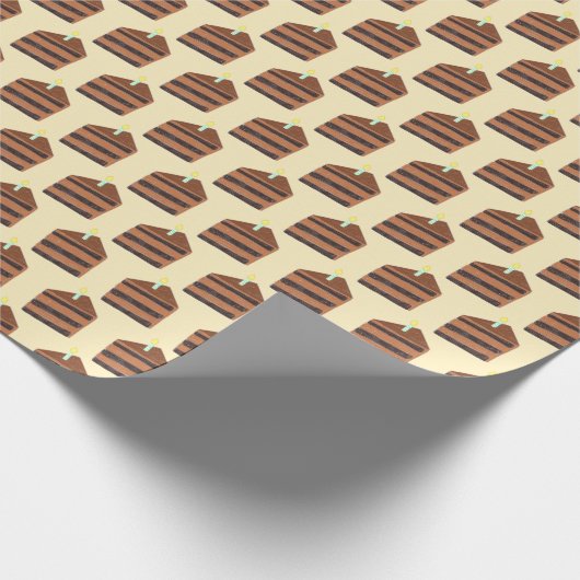 Schokoladenkuchen Geschenkpapier (Ecke)