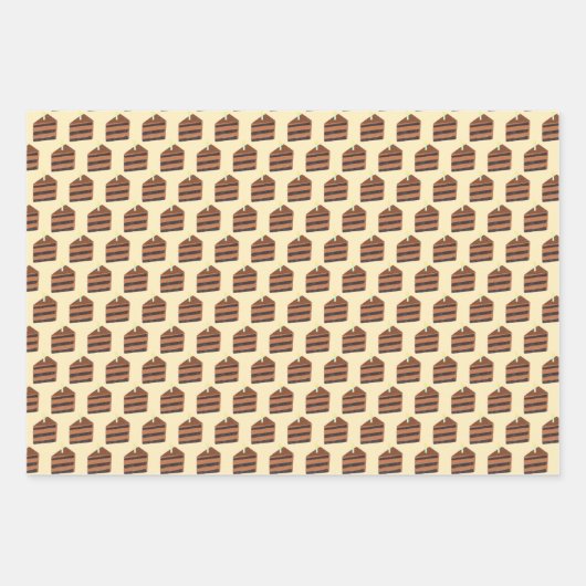 Schokoladenkuchen Geschenkpapier Set (Vorderseite 2)
