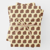 Schokoladenkuchen Geschenkpapier Set (Beispiel)