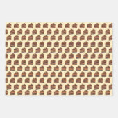 Schokoladenkuchen Geschenkpapier Set (Vorderseite)