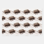 Schokoladenkuchen Geschenkpapier Set (Vorderseite)
