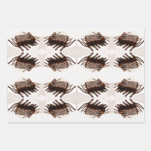 Schokoladenkuchen Geschenkpapier Set (Vorderseite 3)