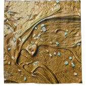 Schokoladenkuchen, geschmolzen duschvorhang (Vorderseite)