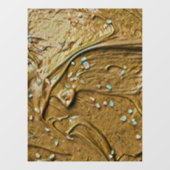 Schokoladenkuchen, geschmolzen fensteraufkleber (Blatt)