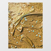 Schokoladenkuchen, geschmolzen fensteraufkleber (Blatt)