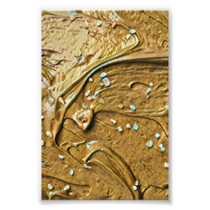 Schokoladenkuchen, geschmolzen fotodruck