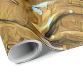 Schokoladenkuchen, geschmolzen geschenkpapier (Rolleneckpunkt)