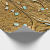 Schokoladenkuchen, geschmolzen geschenkpapier (Ecke)