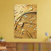 Schokoladenkuchen, geschmolzen leinwanddruck (Insitu (Wohnzimmer))