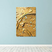 Schokoladenkuchen, geschmolzen leinwanddruck (Insitu (Holzboden))