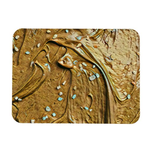 Schokoladenkuchen, geschmolzen magnet (Horizontal)