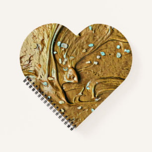 Schokoladenkuchen, geschmolzen notizblock