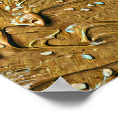 Schokoladenkuchen, geschmolzen poster (Ecke)