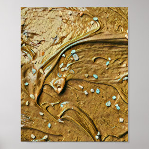 Schokoladenkuchen, geschmolzen poster