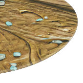 Schokoladenkuchen, geschmolzen schneidebrett (Ecke)